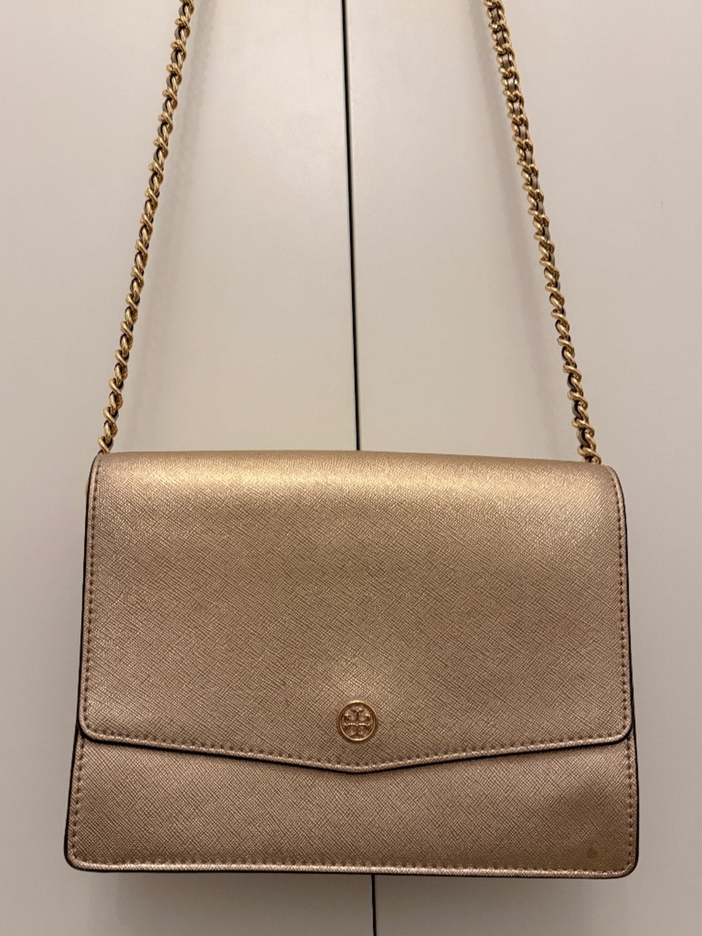 Tory Burch rose gold crossbody